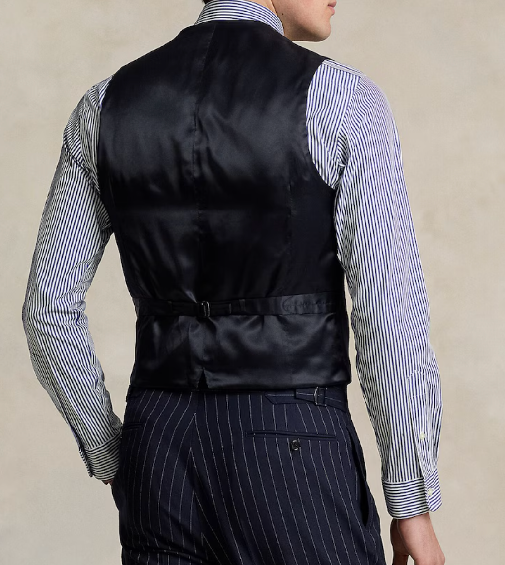 Polo Ralph Lauren Navy Pinstripe Waistcoat