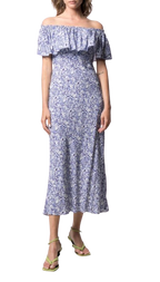 Rixo Floral Tabitha Midi Dress