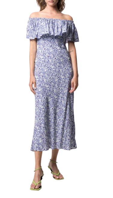 Rixo Floral Tabitha Midi Dress