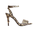 Coach Snakeskin Print Heeled Sandals