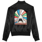 Saint Laurent Black Sequin Sweet Dreams Shark Bomber Jacket