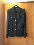 St John Black Wool Coat