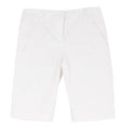 No.21 White Capri Shorts with Lace Detailing
