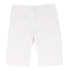 No.21 White Capri Shorts with Lace Detailing