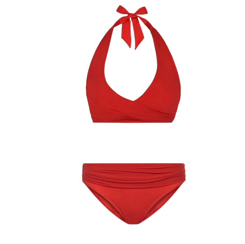 Heidi Klein Shape + Drape Red Bikini