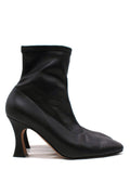 A.W.A.K.E Mode Black Leather Ankle Boots