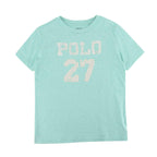Mint & White Print Cotton Jersey T-Shirt