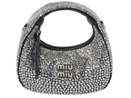 Miu Miu Crystal Embellished Raso Starlight Mini Hobo Bag