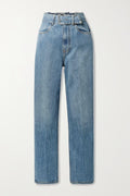 High Waist Belted Jeans
