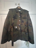 Virgil Abloh Belted Camouflage Jacket