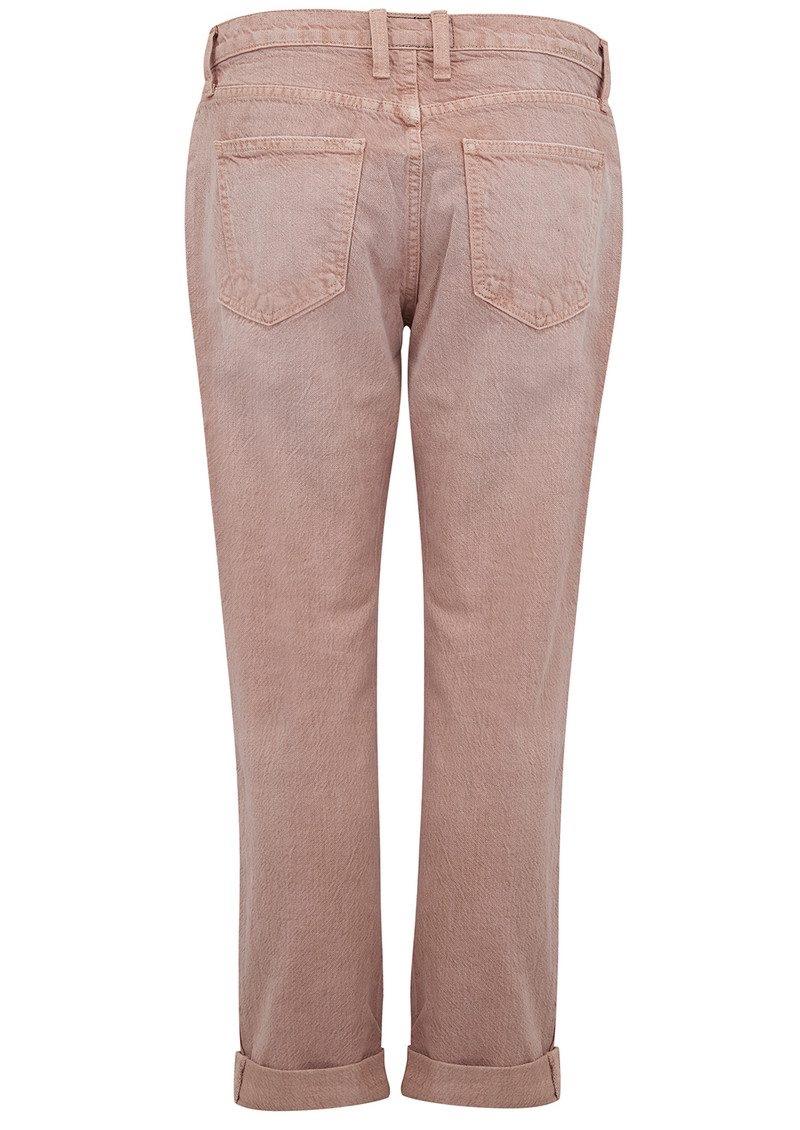 Current/Elliott Dusty Pink Boyfriend Jeans