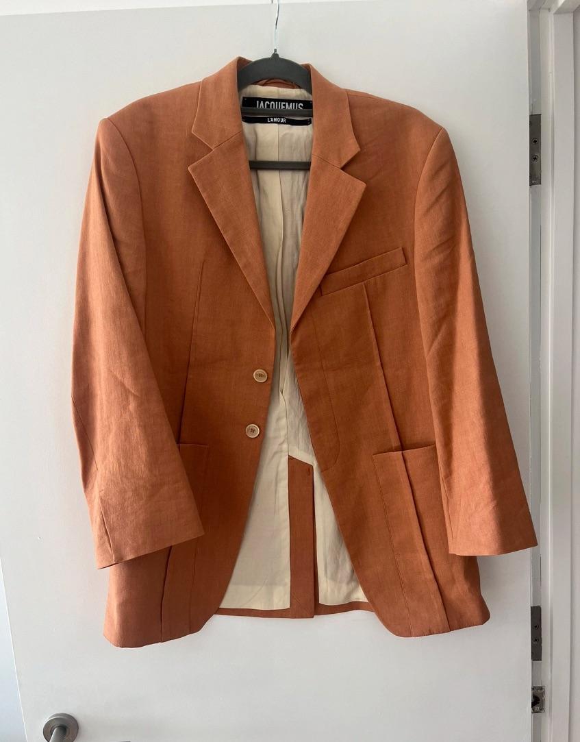 Jacquemus Terracotta La Veste D'homme Blazer