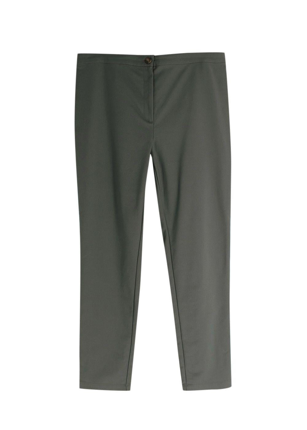 Marina Rinaldi Teal Green Slim Fit Trousers