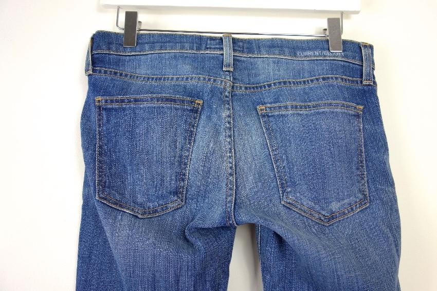 Current/Elliott Cuffed Distressed Jeans