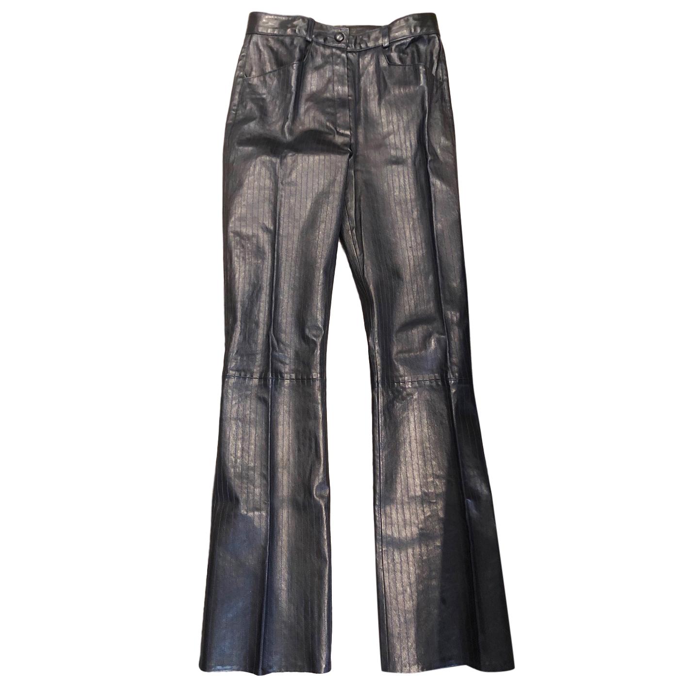 Jitrois Pinstripe Leather Pants