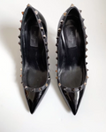 Valentino Rockstud Noir Patent Pumps