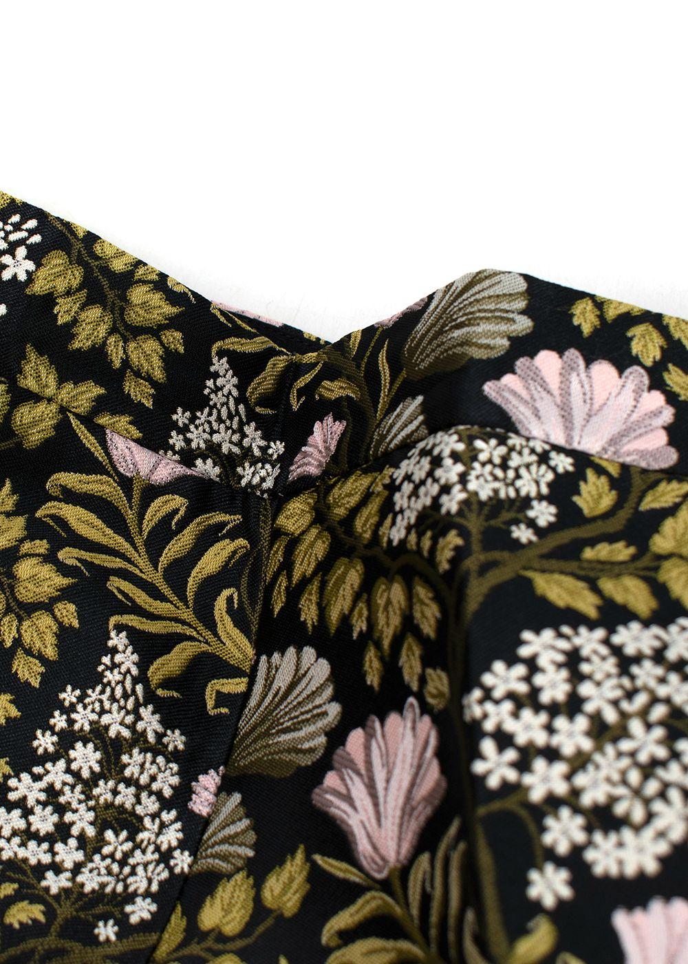 Giambattista Valli Jacquard Floral Printed Trousers