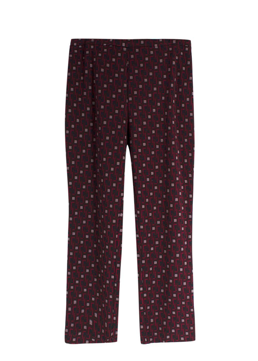 Diane Von Furstenberg Red Tavolara Trousers