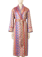 Daniel Hanson Red Dahlia Silk Jacquard Robe
