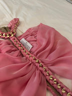 The Doll's House Pink Draped Karlie Mini Dress