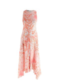 Stella McCartney Coral Anabelle Silk Midi Dress