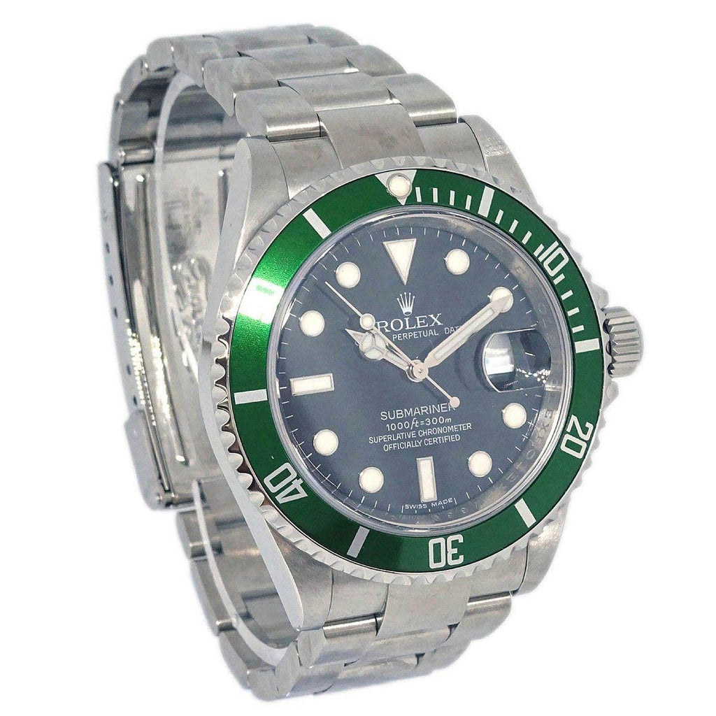 Rolex Oyster Perpetual Submariner Kermit Date Automatic Watch Stainless Steel 40