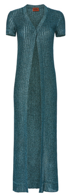 Missoni Blue Metallic Maxi Cardigan