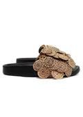 Paco Rabanne Tresor embellished leather slides