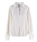 Toteme Off White Linen Blend Tracksuit Top
