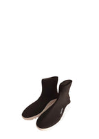 Miu Miu Black & White Knit Sock Ankle Boots