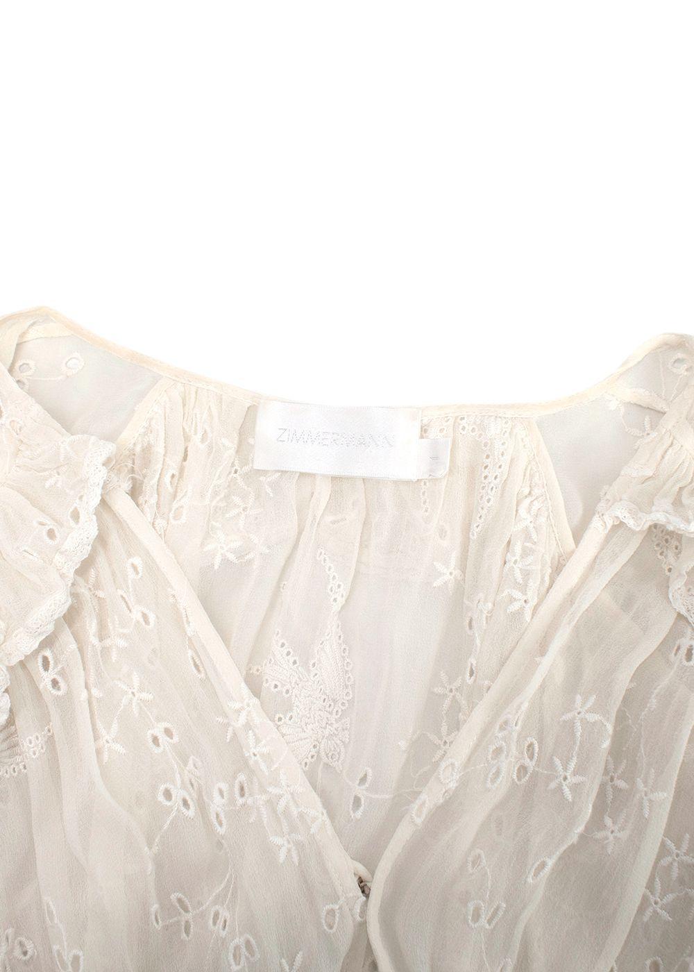 Zimmermann White Lace Midi Dress