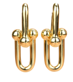Extra Large 18K Gold Link Earrings