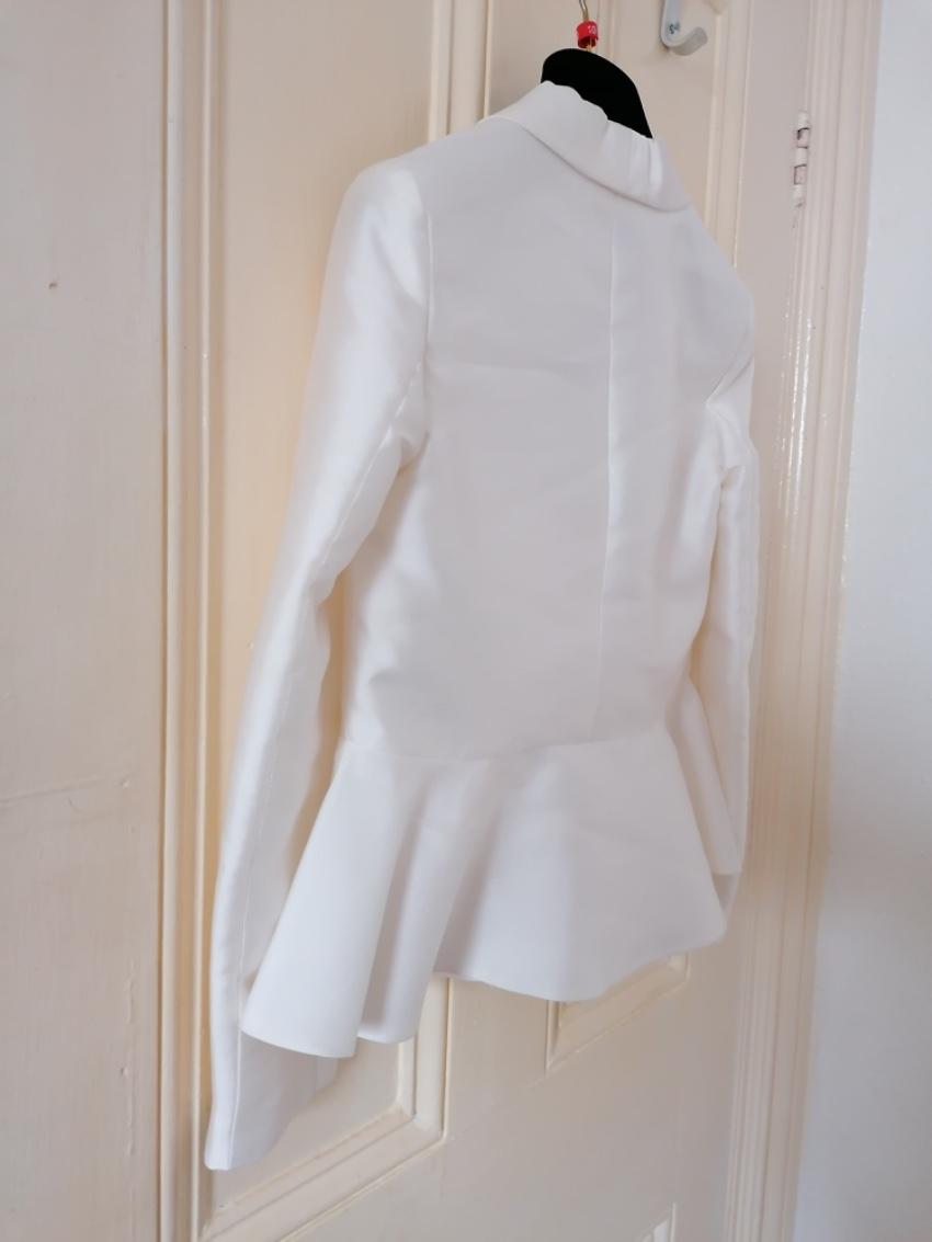 Lanvin Kids 10Y Ivory Peplum Jacket