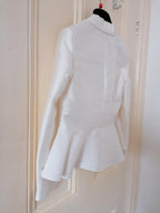 Lanvin Kids 10Y Ivory Peplum Jacket