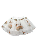 Deer Burger Printed Tulle Skirt