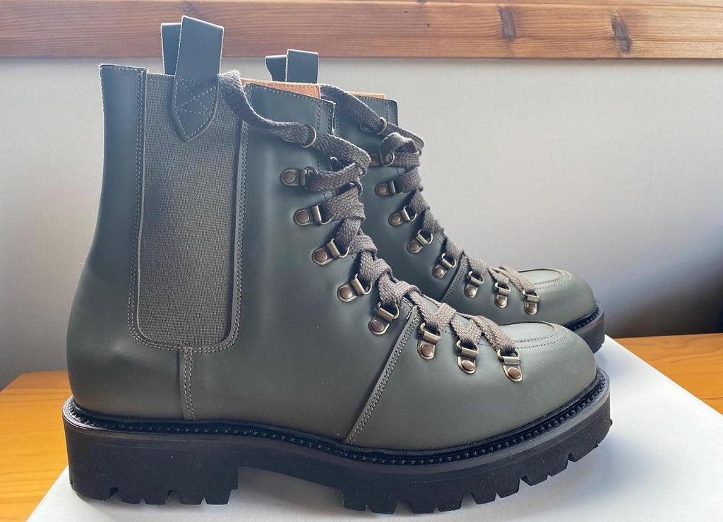 Grenson Grey Bray Combat Boots