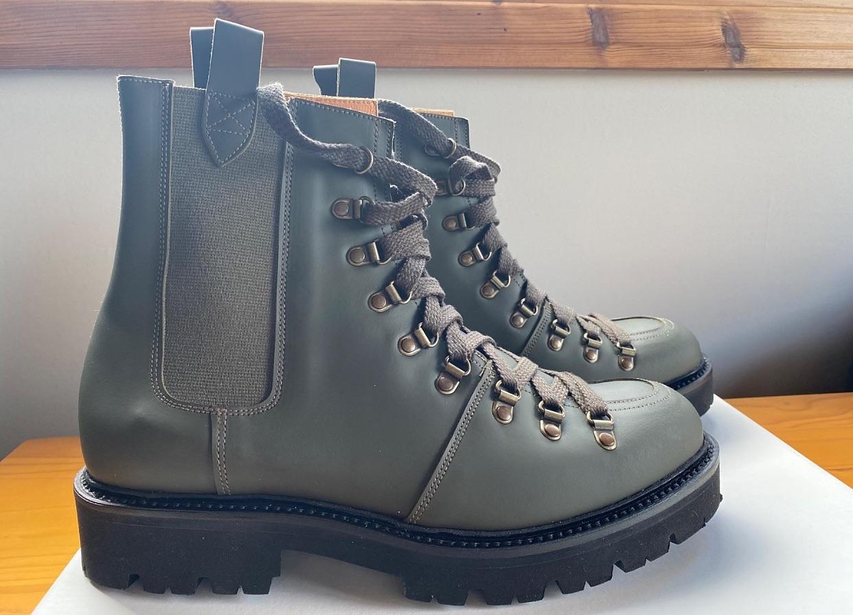 Grenson Grey Bray Combat Boots