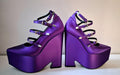 Versace Purple Tempest Platform Heels