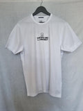 Metropolis Logo Printed White Cotton T-Shirt