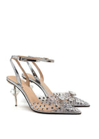 Mach & Mach Perspex Crystal-Embellished Stiletto Pumps