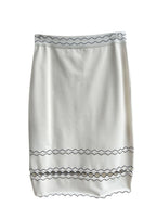 Alexander McQueen White Cut Out Midi Skirt