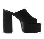 Sasha satin platform pumps