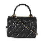 Chanel Black Quilted Lambskin Mini Trendy CC Top Handle