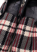 Celine Red and Black Check Slip On Trainers
