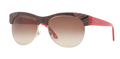 Versace Red Half Rim Sunglasses