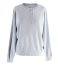 Hermès Pale Blue Silk and Cashmere Blend Knit Sweater