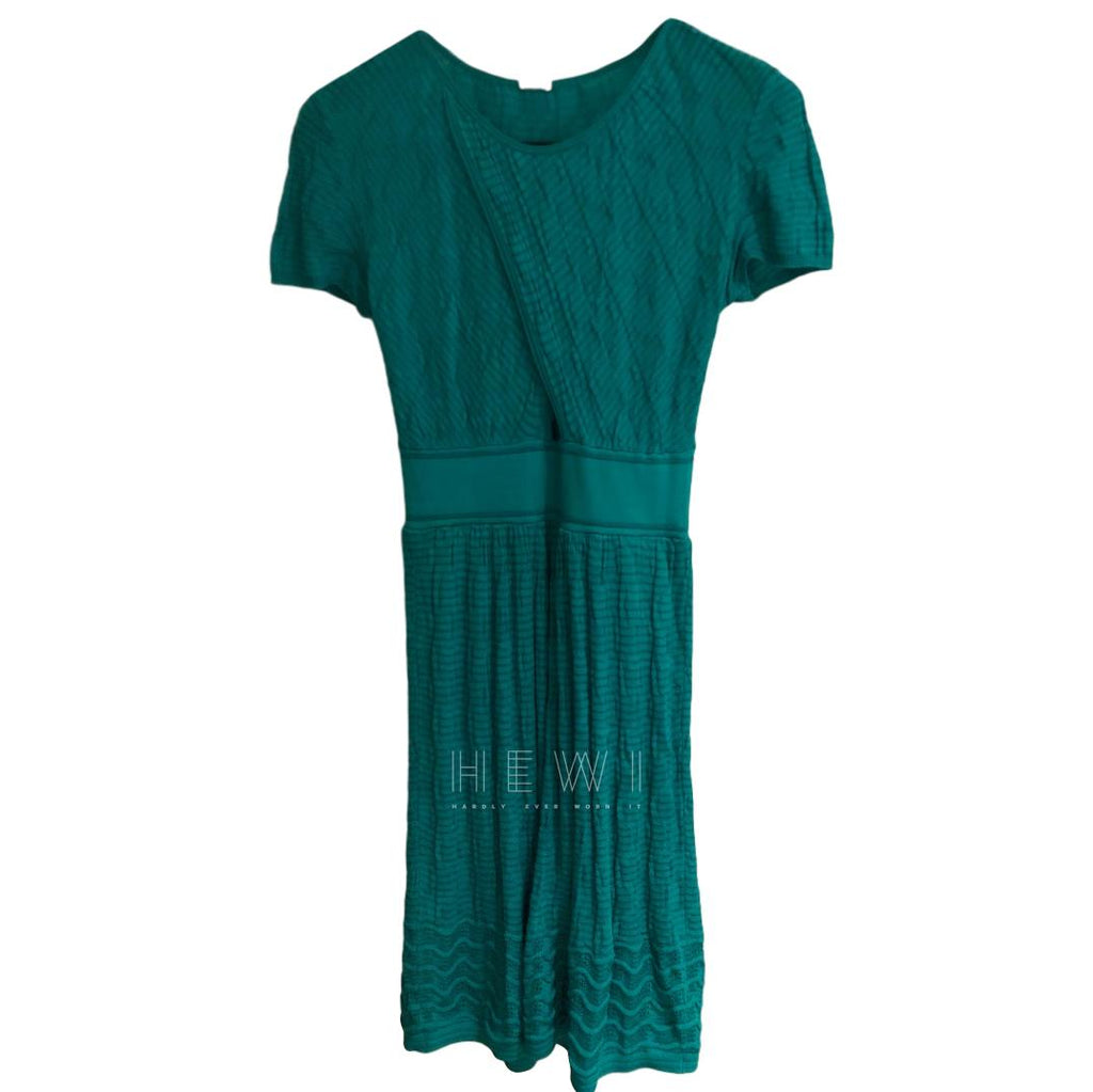 M Missoni Turquoise Knit Dress