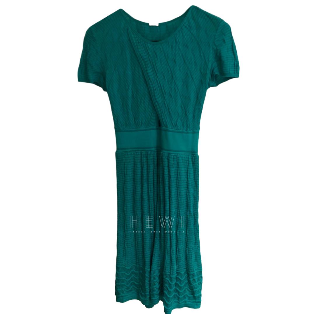 M Missoni Turquoise Knit Dress