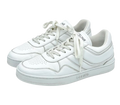 Low Lace Up White Lther Sneakers