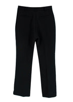 Black Wool Tailored Trousers